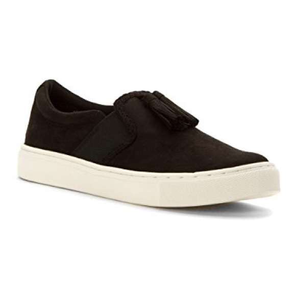 NIB Black Double Tassel Low Top Loafer Sneakers - Picture 4 of 4